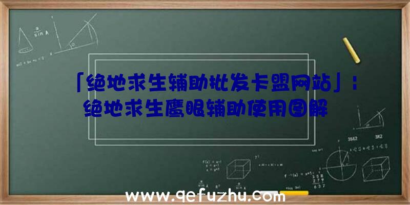 「绝地求生辅助批发卡盟网站」|绝地求生鹰眼辅助使用图解